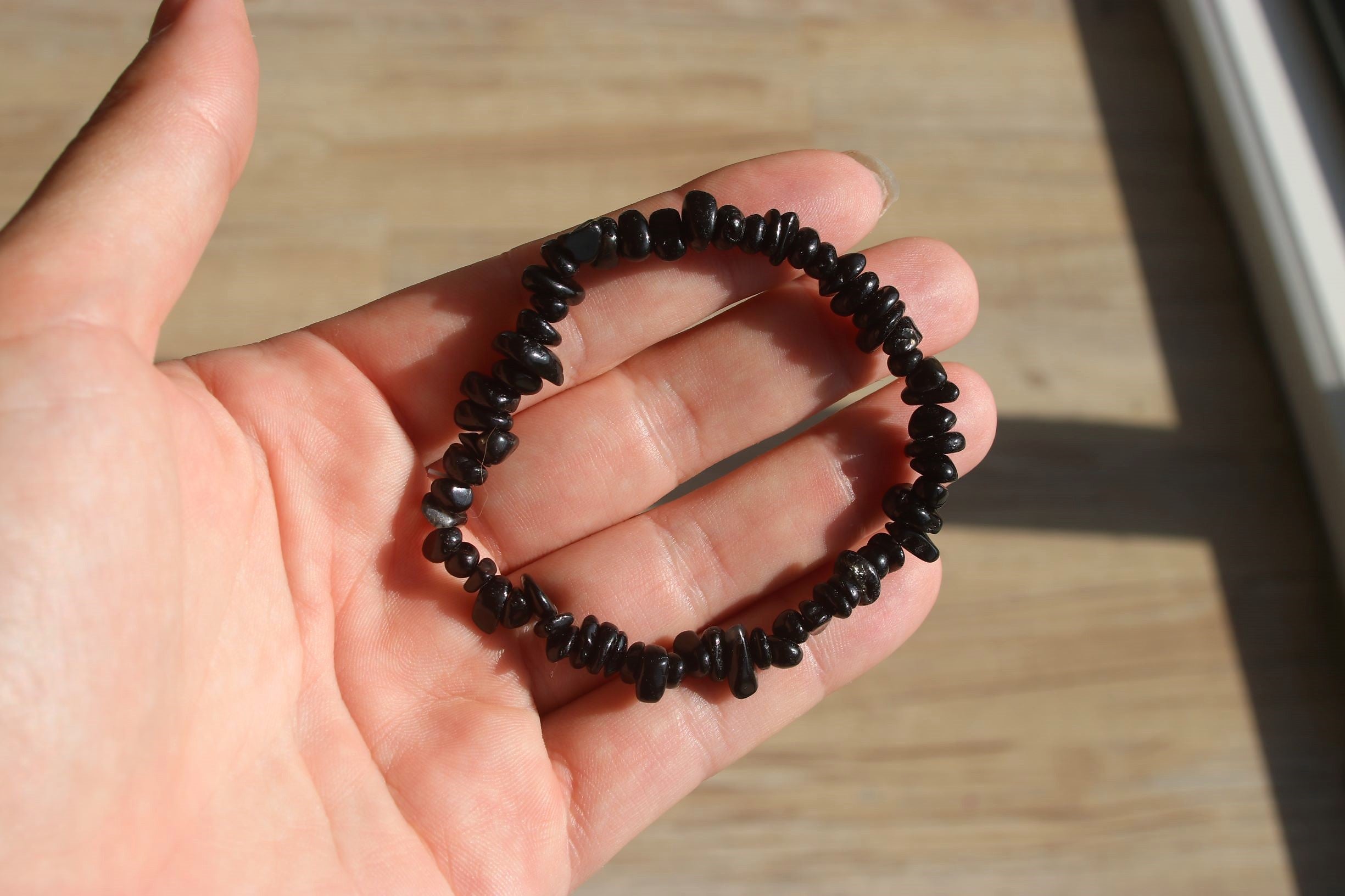 Black Tourmaline Chip Bracelet